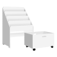 Keezi Kids Bookcase Childrens Bookshelf Organiser Storage Shelf Wooden White Keezi Kids Bookcase Childrens Bookshelf Organiser Storage Shelf Wooden White