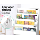 Keezi Kids Bookcase Childrens Bookshelf Organiser Storage Shelf Wooden White Keezi Kids Bookcase Childrens Bookshelf Organiser Storage Shelf Wooden White