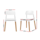 Belloch Replica Office Cafe Dining Stackable Chairs Set of 4 in White Belloch Replica Office Cafe Dining Stackable Chairs Set of 4 in White