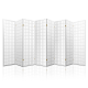 Artiss 8 Panel Room Divider Privacy Screen Dividers Stand Oriental Vintage White Artiss 8 Panel Room Divider Privacy Screen Dividers Stand Oriental Vintage White