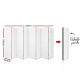 Artiss 8 Panel Room Divider Privacy Screen Dividers Stand Oriental Vintage White Artiss 8 Panel Room Divider Privacy Screen Dividers Stand Oriental Vintage White