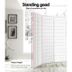 Artiss 8 Panel Room Divider Privacy Screen Dividers Stand Oriental Vintage White Artiss 8 Panel Room Divider Privacy Screen Dividers Stand Oriental Vintage White