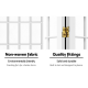 Artiss 8 Panel Room Divider Privacy Screen Dividers Stand Oriental Vintage White Artiss 8 Panel Room Divider Privacy Screen Dividers Stand Oriental Vintage White