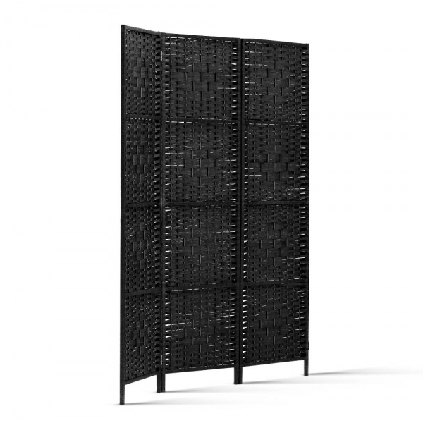 Artiss 3 Panel Room Divider Partition Screen - Black Artiss 3 Panel Room Divider Partition Screen - Black