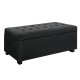 Toorak Storage Box Ottoman - Linen Charcoal Toorak Storage Box Ottoman - Linen Charcoal