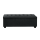 Toorak Storage Box Ottoman - Linen Charcoal Toorak Storage Box Ottoman - Linen Charcoal