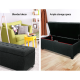 Toorak Storage Box Ottoman - Linen Charcoal Toorak Storage Box Ottoman - Linen Charcoal