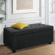 Toorak Storage Box Ottoman - Linen Charcoal Toorak Storage Box Ottoman - Linen Charcoal