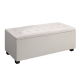 Artiss Large Fabric Storage Ottoman - Beige Artiss Large Fabric Storage Ottoman - Beige