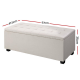 Artiss Large Fabric Storage Ottoman - Beige Artiss Large Fabric Storage Ottoman - Beige