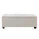 Artiss Large Fabric Storage Ottoman - Beige Artiss Large Fabric Storage Ottoman - Beige