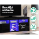 Artiss TV Cabinet Entertainment Unit Stand RGB LED Gloss 3 Doors 180cm Black Artiss TV Cabinet Entertainment Unit Stand RGB LED Gloss 3 Doors 180cm Black