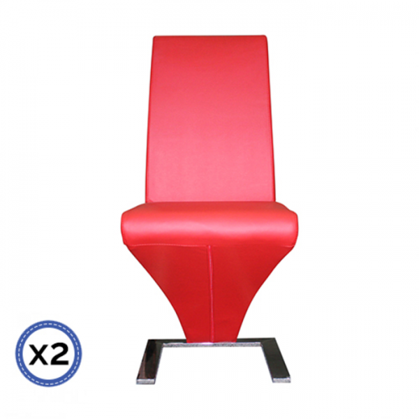2 X Z Chair Red Colour 2 X Z Chair Red Colour
