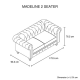 Madeline 2 Seater Brown Madeline 2 Seater Brown