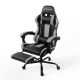 Gaming Office Chair Computer Seating Racer Black and Grey Gaming Office Chair Computer Seating Racer Black and Grey