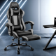Gaming Office Chair Computer Seating Racer Black and Grey Gaming Office Chair Computer Seating Racer Black and Grey