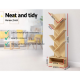 Artiss Display Shelf 7-Shelf Tree Bookshelf Book Storage Rack Bookcase Natural Artiss Display Shelf 7-Shelf Tree Bookshelf Book Storage Rack Bookcase Natural