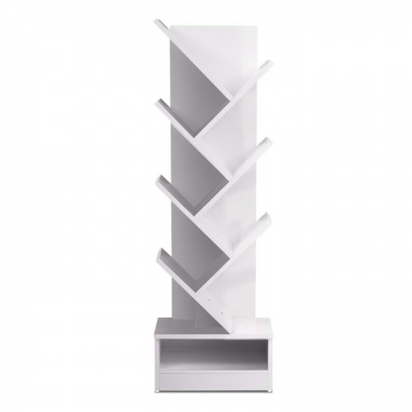 Artiss Display Shelf 7-Shelf Tree Bookshelf Book Storage Rack Bookcase White Artiss Display Shelf 7-Shelf Tree Bookshelf Book Storage Rack Bookcase White