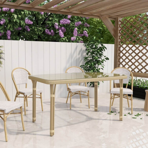 Curly Mediterranean Natural Outdoor Dining Table Curly Mediterranean Natural Outdoor Dining Table