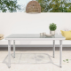 Curly Mediterranean White Outdoor Dining Table Curly Mediterranean White Outdoor Dining Table