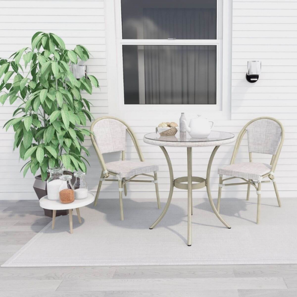 Maya Stylish White Outdoor Dining Table Maya Stylish White Outdoor Dining Table