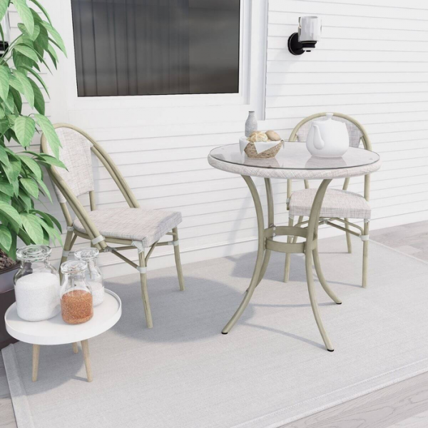 Maya Stylish White Outdoor Dining Table Maya Stylish White Outdoor Dining Table