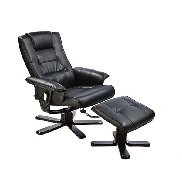 massage recliner and footstool