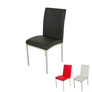 black dining chairs chrome legs