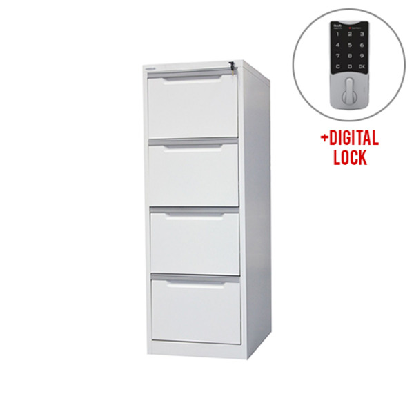 Steelco Metal Vertical Filing Cabinet With Digital Lock