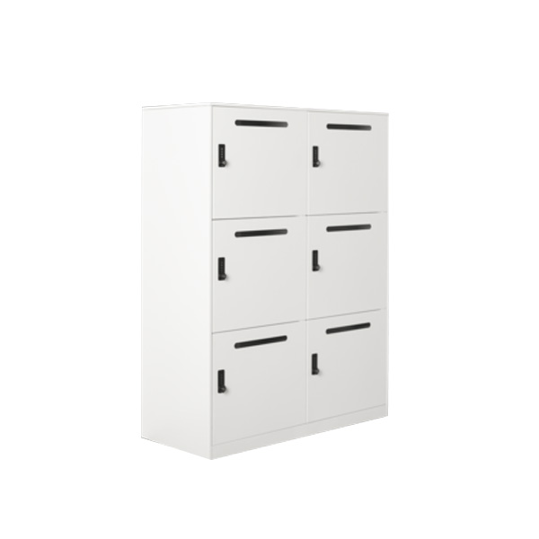 Slim Edge 6 Door Mail Slot Steel Locker with Combo Lock