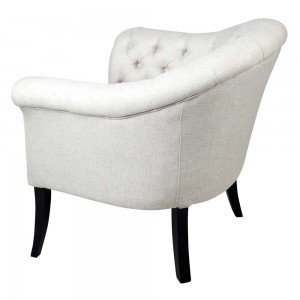 button tufted club chair