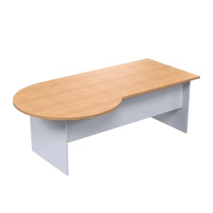 desk with round meeting end