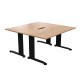 cSPACE 2 Person Back to Back Office Desk Workstation and Optional Screeens cSPACE 2 Person Back to Back Office Desk Workstation and Optional Screeens