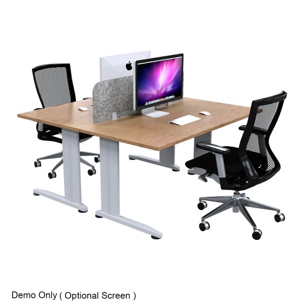 cSPACE 2 Person Back to Back Office Desk Workstation and Optional Screeens cSPACE 2 Person Back to Back Office Desk Workstation and Optional Screeens