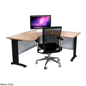 corner desk with computer stand