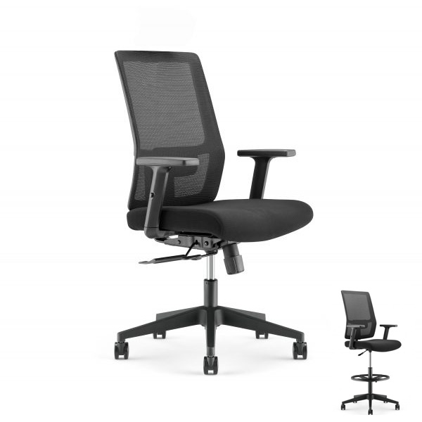 buro alto task chair with adjustable armrests black