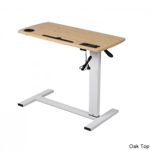 sit stand desk with shelf