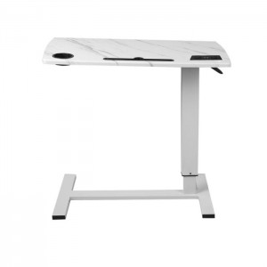 sit stand desk with shelf