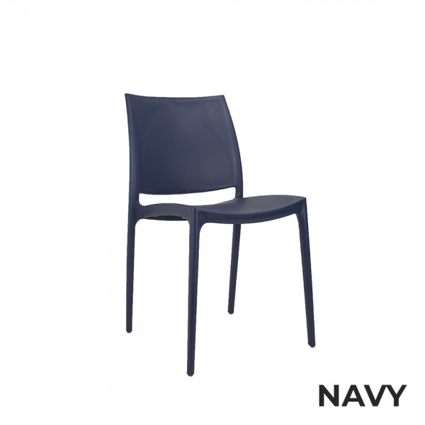 Maya Chair Cafe Poly Stackable Chairs Indoor & Outdoor Seating Maya Chair Cafe Poly Stackable Chairs Indoor & Outdoor Seating