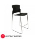 Adam Stool Focus Stool- Plastic Sled Base Stacking Cafe Bar Visitor Stools - Opal 300 *Adelaide Warehouse Clearance - Collection Only*