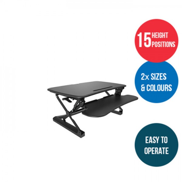 Arise Deskalator Sit Stand Desk Top Riser Retro Fit Universal Workstation Standing Desks Arise Deskalator Sit Stand Desk Top Riser Retro Fit Universal Workstation Standing Desks