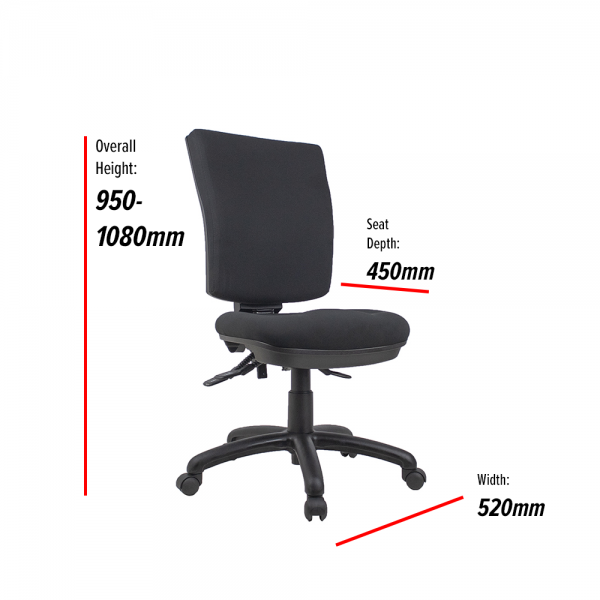 Chase High Back Fully Ergonomic Office Chair AFRDI 6 Optional Arms Chase High Back Fully Ergonomic Office Chair AFRDI 6 Optional Arms