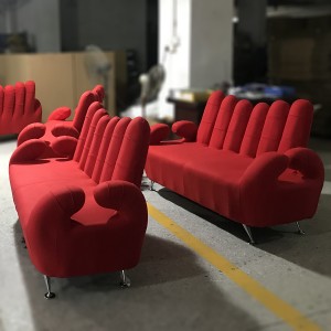 hand shaped chair with fingers