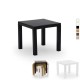 Erba Square Side Coffee Table Indoor & Outdoor Use UV Resistant Poly