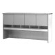 Desk Hutch With Doors & Pigeon Hole Storage - All White - Optional Combo Desk Pedestal Desk Hutch With Doors & Pigeon Hole Storage - All White - Optional Combo Desk Pedestal