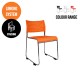 Link II Sled Base Visitor Client Chair 150kg Rated Metal Rod Frame Linking Devise Included Link II Sled Base Visitor Client Chair 150kg Rated Metal Rod Frame Linking Devise Included