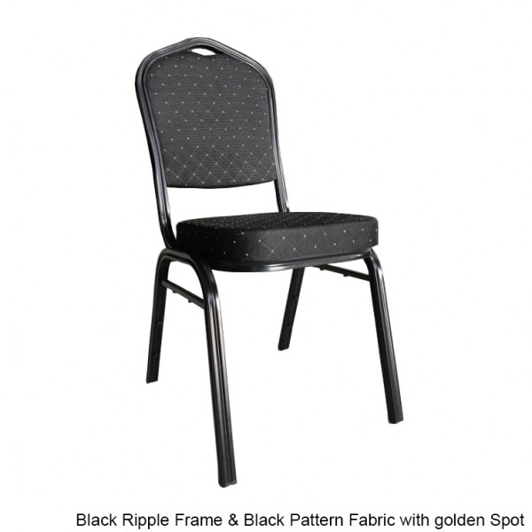 Fortis Banquet Function Chair Stacking Wedding Dining Restaurant Chairs - Optional Fabric or Vinyl Upholstery 