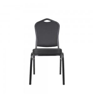 black vinyl stacking chairs