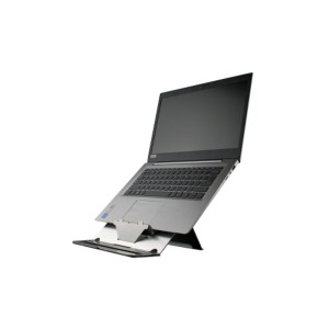 GO Mobile Laptop Raiser Stand & Tablet Adjustable Angle Holder Metal Slim Construction GO Mobile Laptop Raiser Stand & Tablet Adjustable Angle Holder Metal Slim Construction