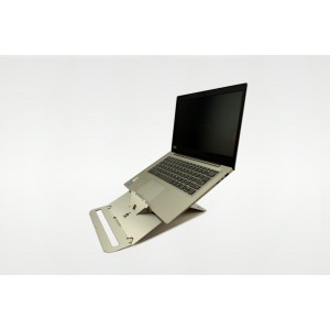 GO Mobile Laptop Raiser Stand & Tablet Adjustable Angle Holder Metal Slim Construction GO Mobile Laptop Raiser Stand & Tablet Adjustable Angle Holder Metal Slim Construction